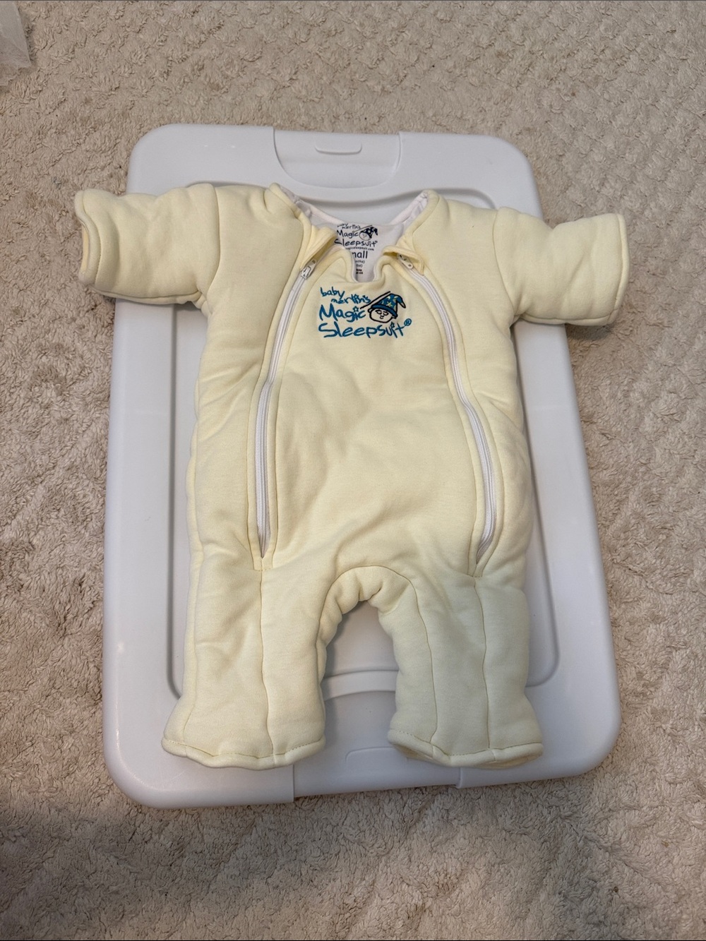Baby Magic Sleepsuit One-Piece in Pale Yellow